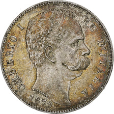 Italy, Umberto I, 5 Lire, 1879, Rome, Silver, EF(40-45), KM:20