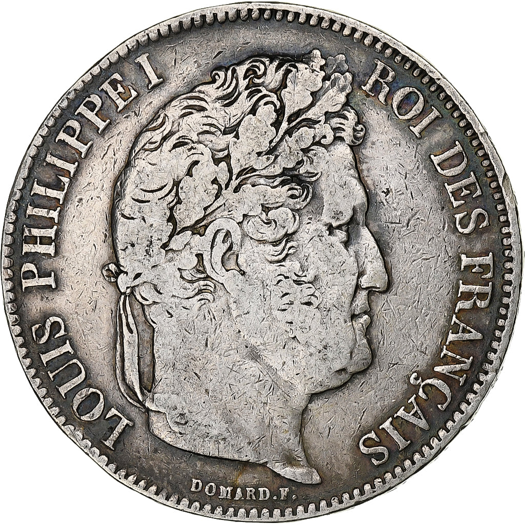 Coin, France, Louis-Philippe, 5 Francs, 1832, Bayonne, VF(20-25), Silver