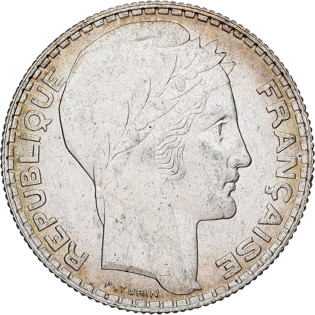Frankrijk, 10 Francs, Turin, 1939, Paris, Zilver, PR, Gadoury:801, KM:878