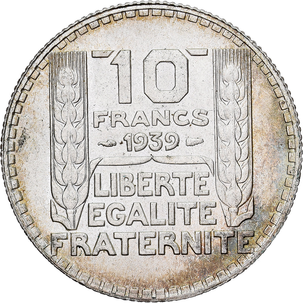 Frankrijk, 10 Francs, Turin, 1939, Paris, Zilver, PR, Gadoury:801, KM:878