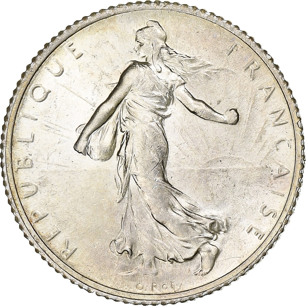 France, Franc, Semeuse, 1920, Paris, Silver, MS(63), Gadoury:467, KM:844.1