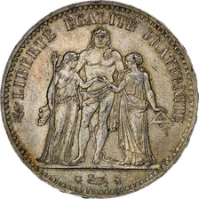 Francia, 5 Francs, Hercule, 1876, Paris, Plata, MBC, Gadoury:745a, KM:820.1