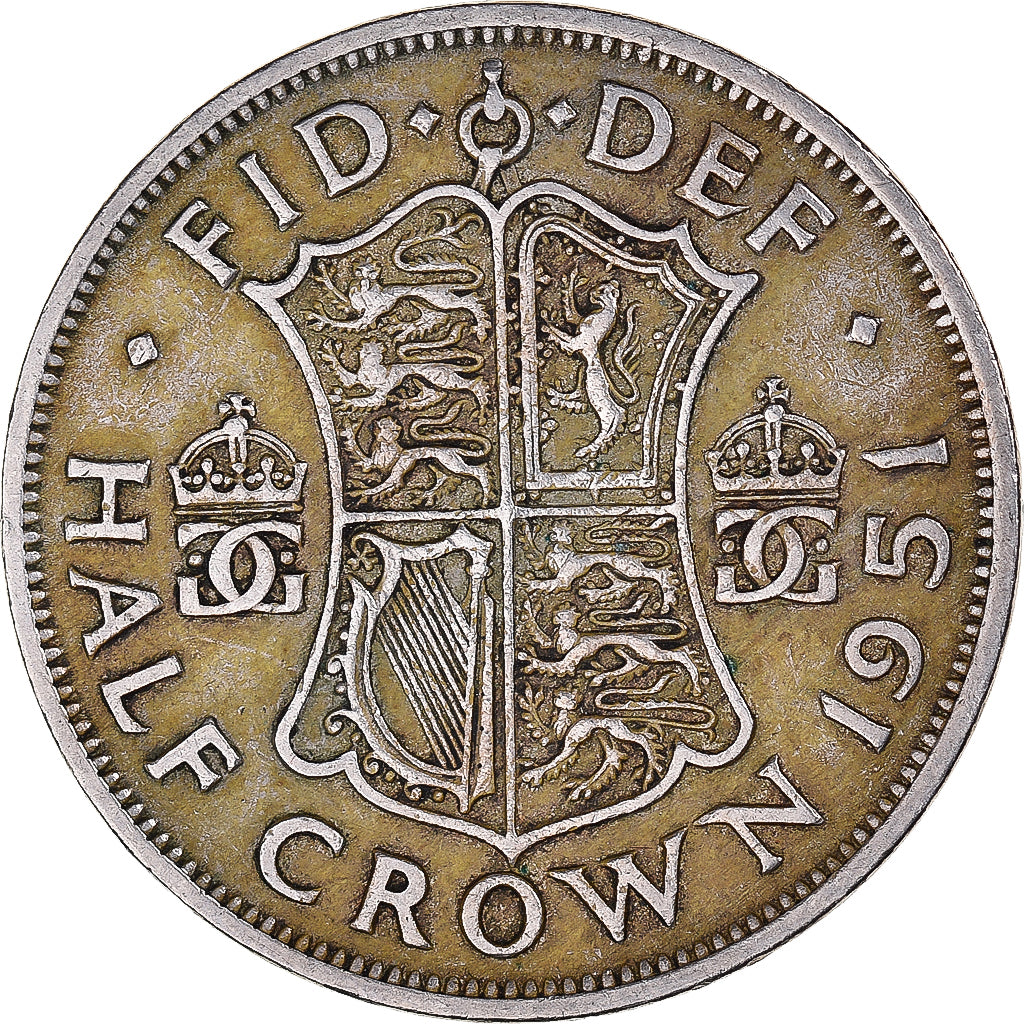 Moneta, Gran Bretagna, 1/2 Crown, 1951
