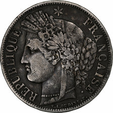 France, 5 Francs, Cérès, 1849, Paris, Silver, VF(30-35), Gadoury:719, KM:761.1