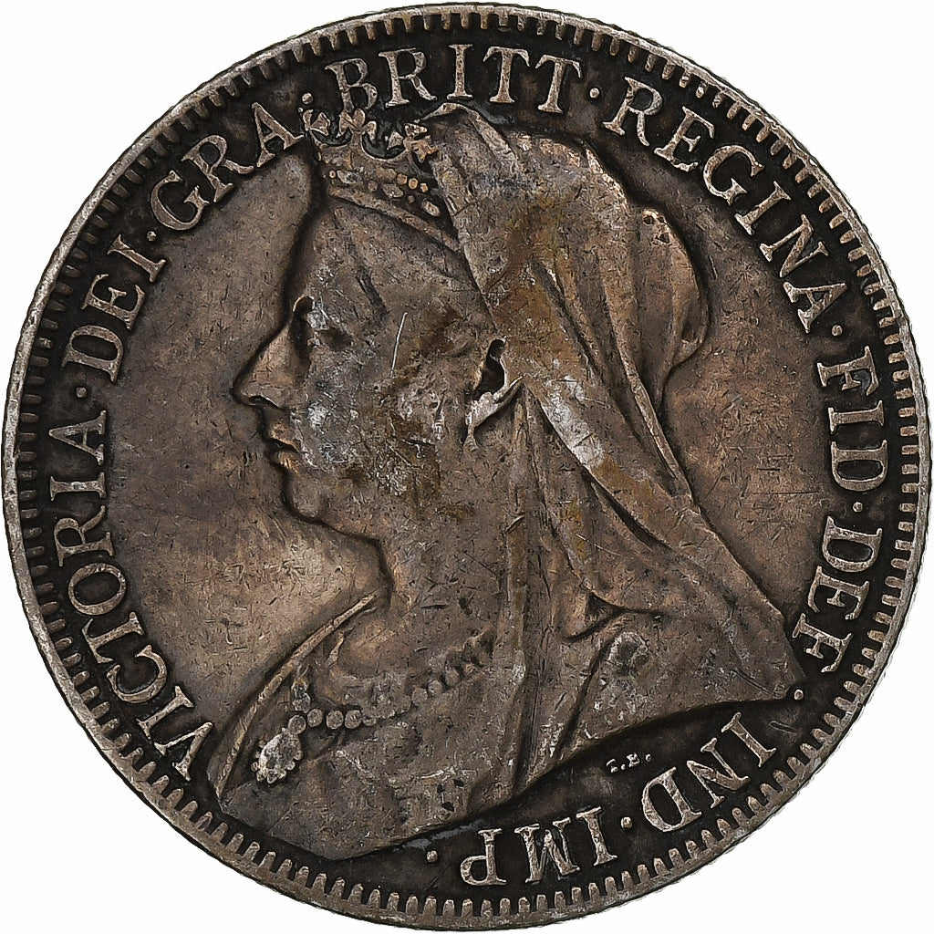 Coin, Great Britain, Victoria, Florin, 1900, London, AU(50-53), Silver, KM:781