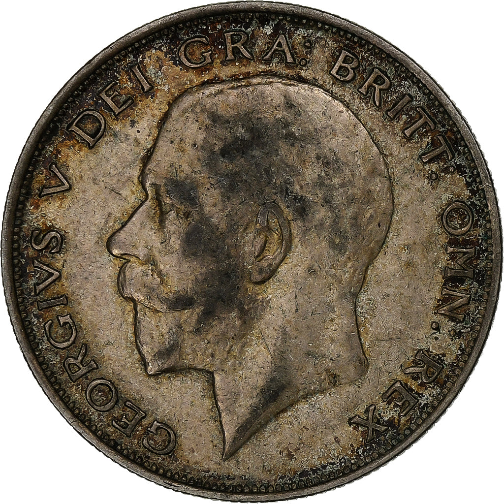 Coin, Great Britain, George V, 1/2 Crown, 1923, VF(30-35), Silver, KM:818.2