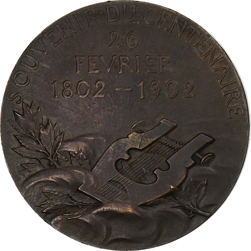 Frankreich, Medaille, Victor Hugo, Souvenir du Centenaire, 1902, Bronze