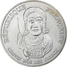 France, 100 Francs, Clovis, 1996, Silver, MS(60-62), Gadoury:953, KM:1180