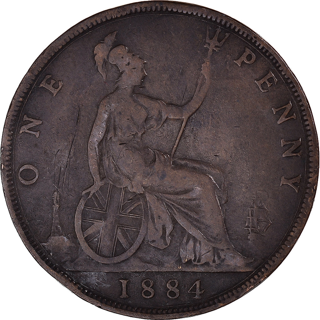 Coin, Great Britain, Penny, 1884