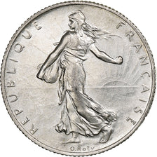 France, 2 Francs, Semeuse, 1915, Paris, Silver, MS(63), Gadoury:532, KM:845.1