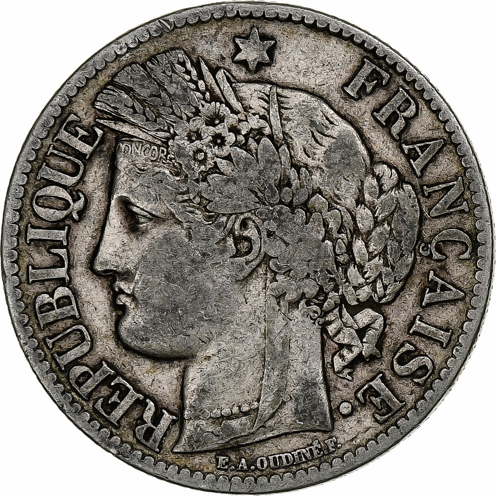 France, 2 Francs, Cérès, 1895, Paris, Silver, VF(30-35), Gadoury:530a
