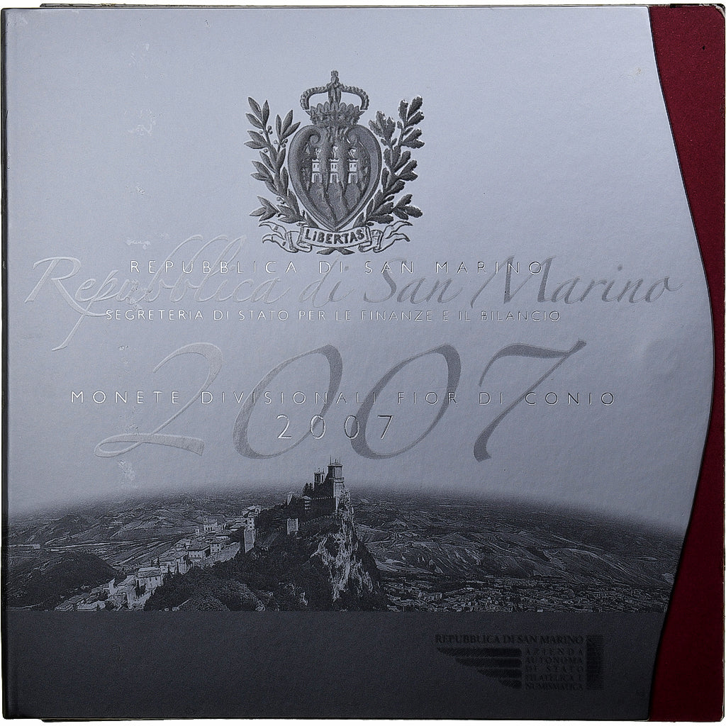 San Marino, Set 1 ct. - 5 Euro, BU, 2007, Rome, n.v.t., FDC