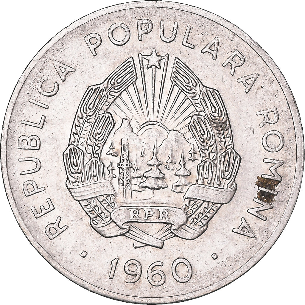 Moneda, Rumanía, 25 Bani, 1960
