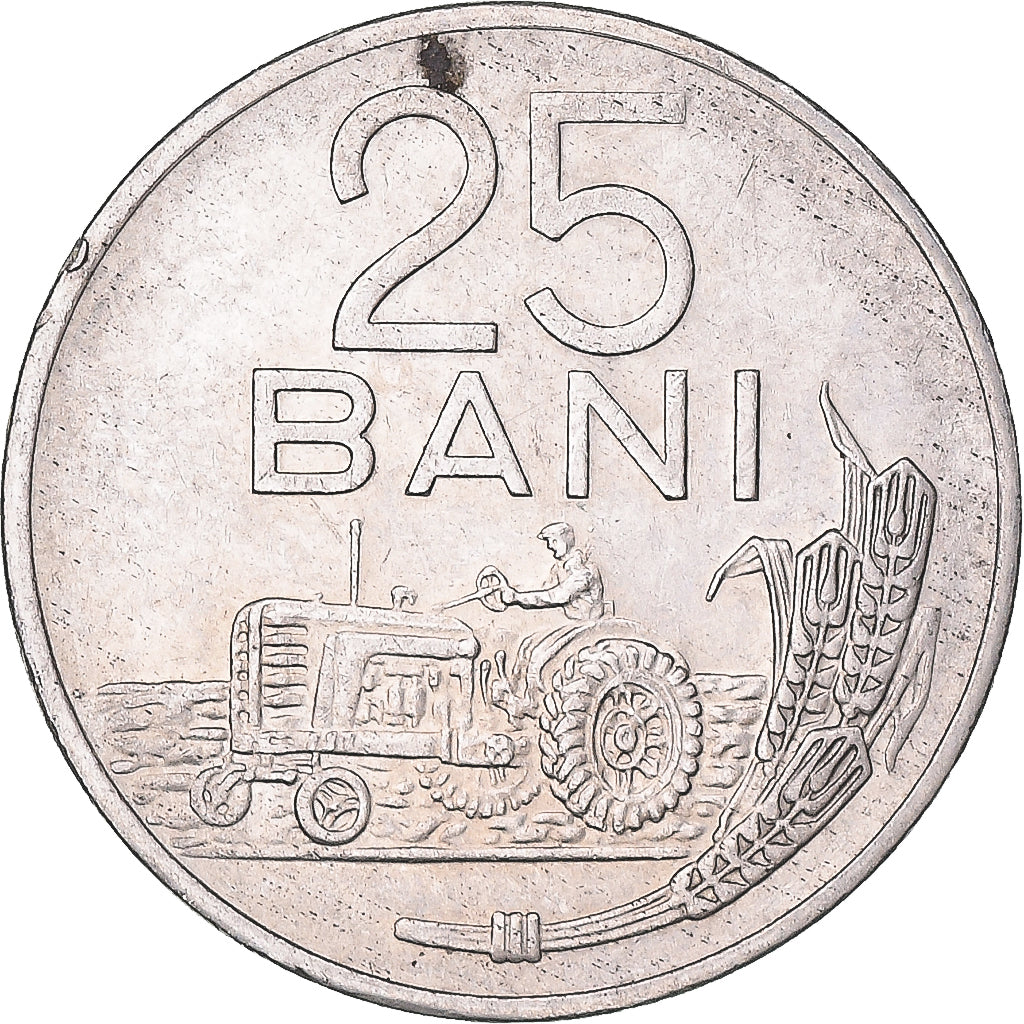 Moneda, Rumanía, 25 Bani, 1960