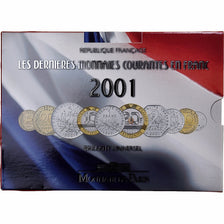 France, Coffret 1 c. à 20 frs., 2001, MDP, BU, MS(65-70)
