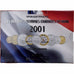 France, Coffret 1 c. à 20 frs., 2001, MDP, BU, MS(65-70)