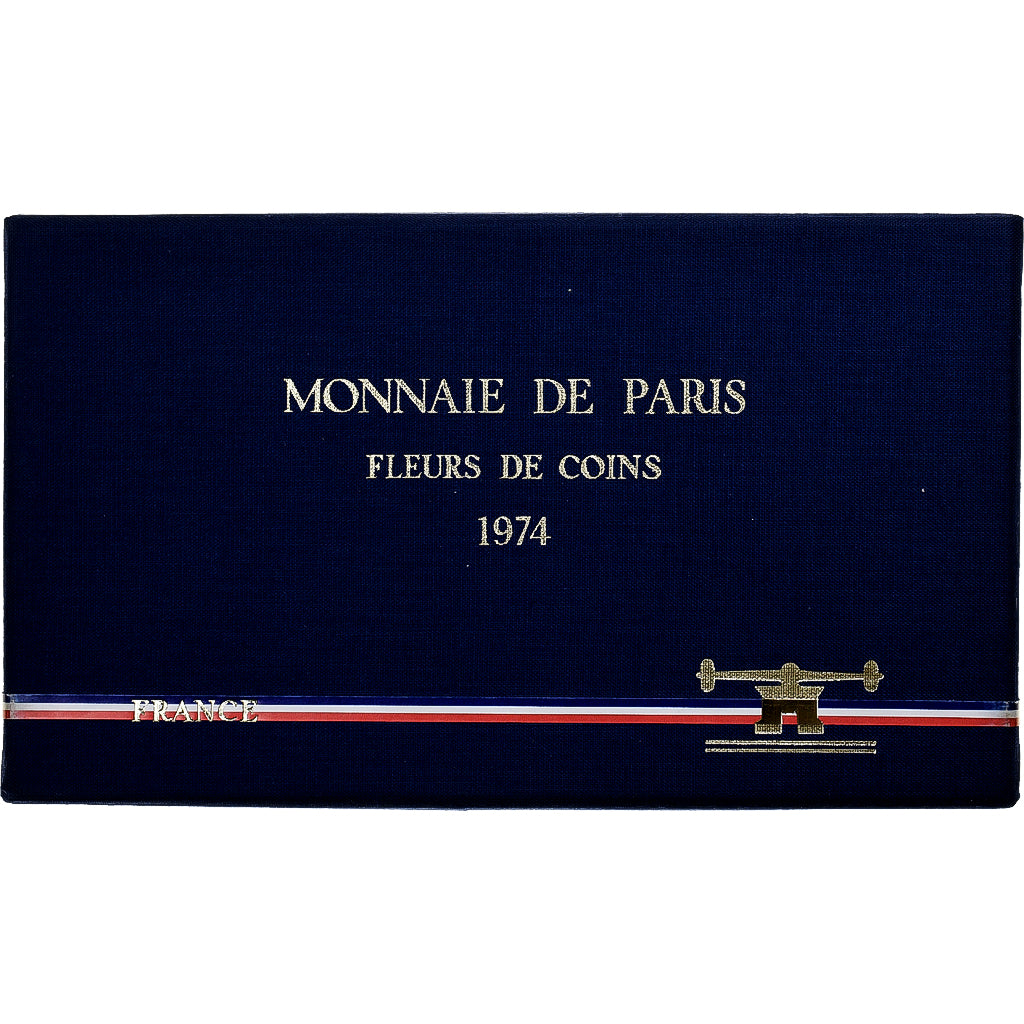France, Coffret 1 c. à 50 frs., 1974, MDP, série FDC, FDC