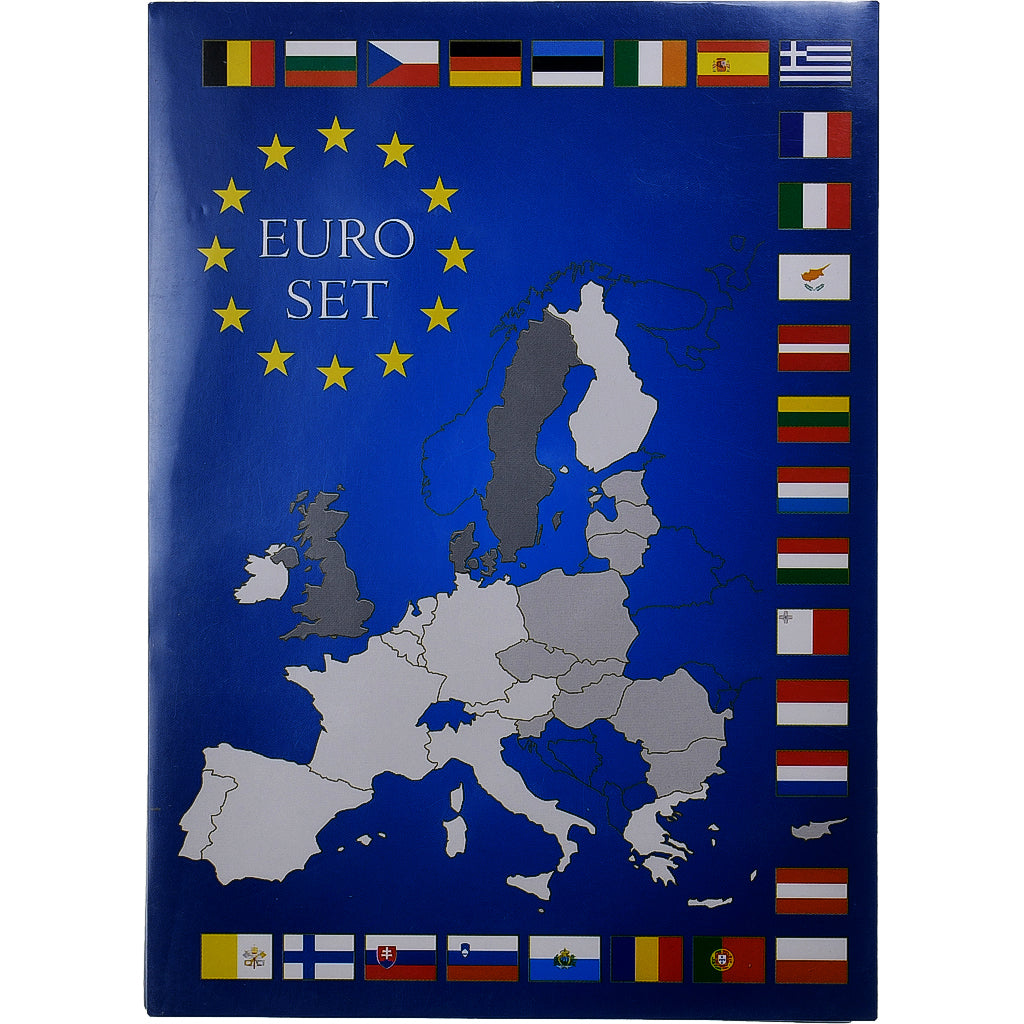 España, Set 1 ct. - 2 Euro, euro set, Años mezclados, Madrid, Sin