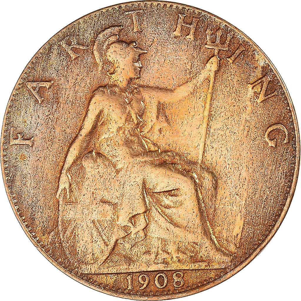 Moneta, Gran Bretagna, Farthing, 1908