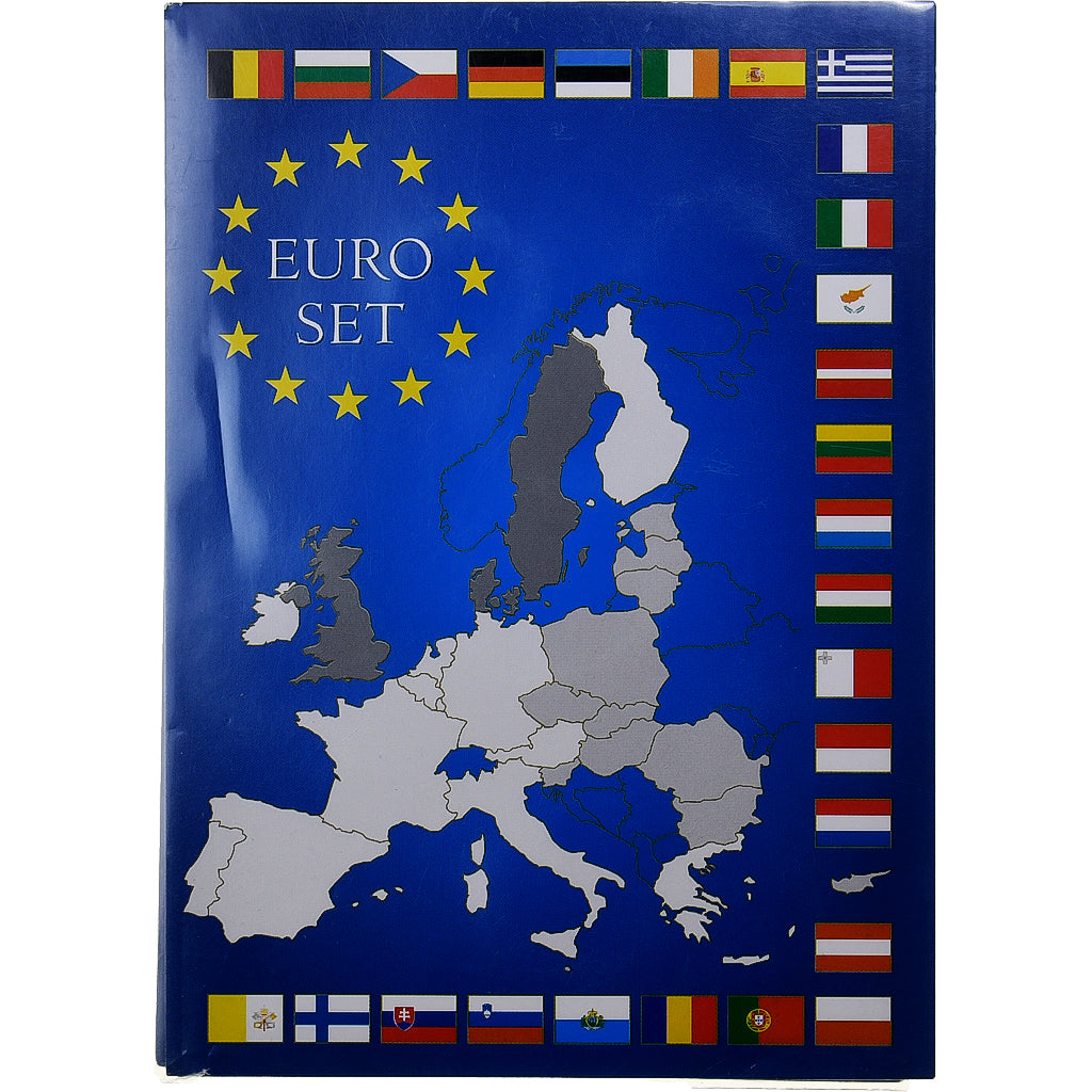 Grèce, Set 1 ct. - 2 Euro, Euro set, 2002, Athènes, FDC