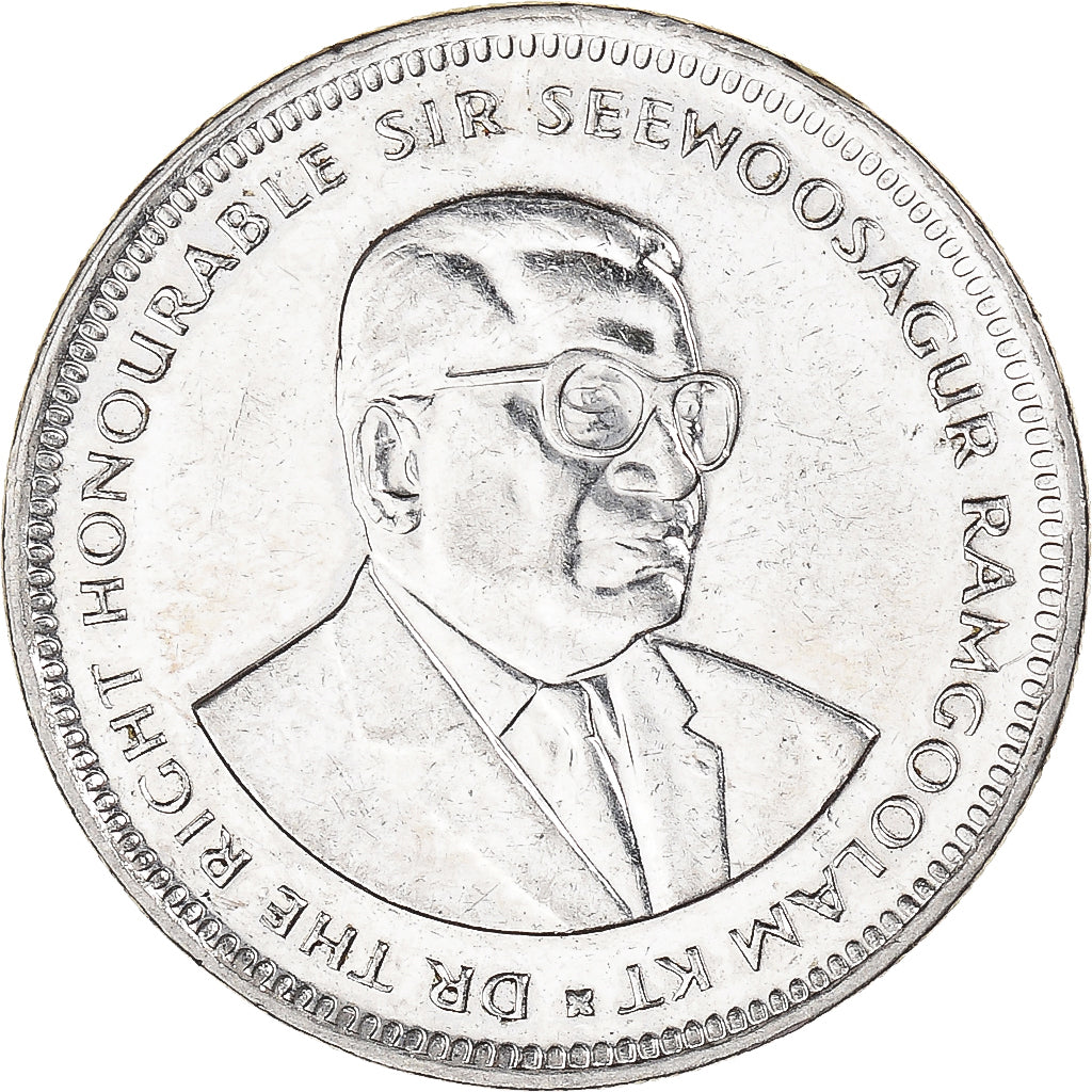 Coin, Mauritius, 1/2 Rupee, 1990