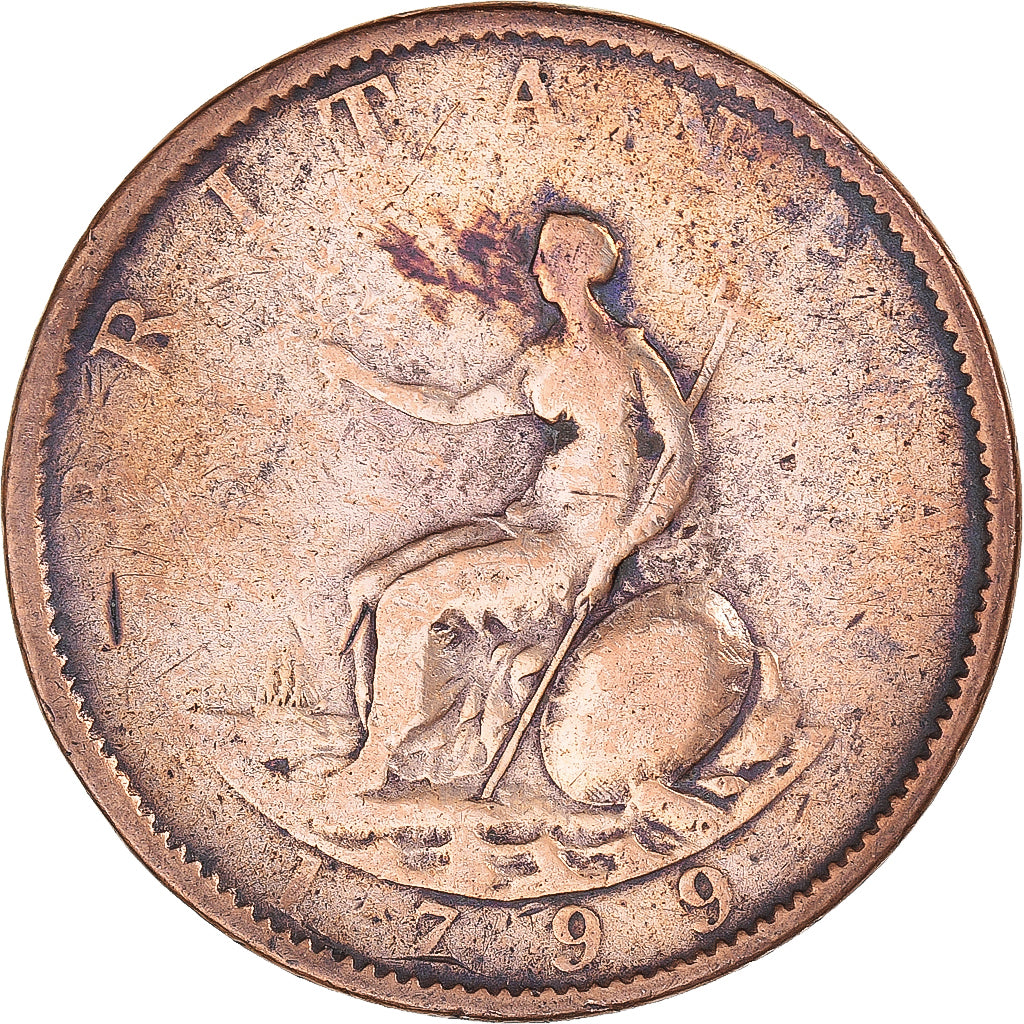 Wielka Brytania, 1/2 Penny, 1799