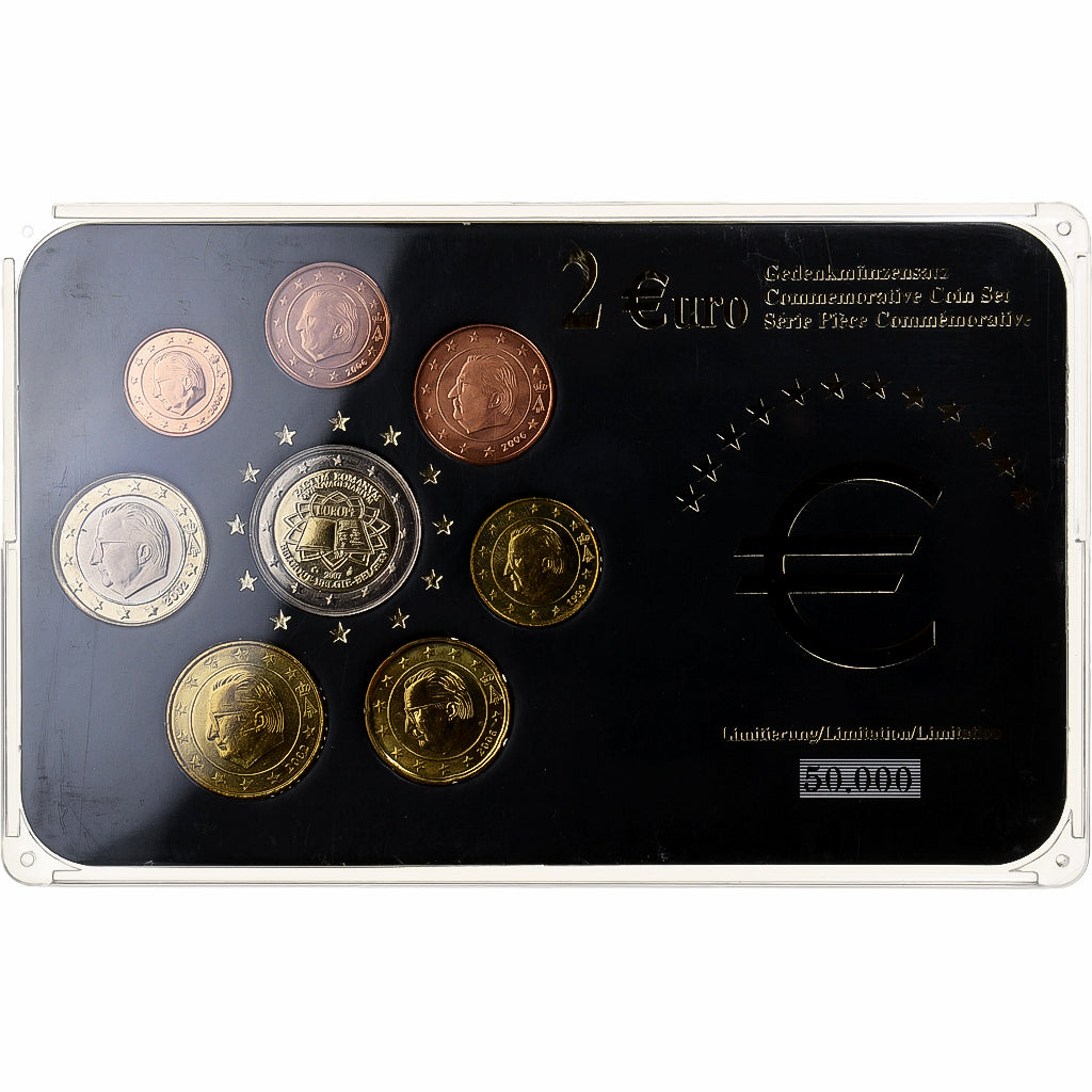 Belgia, Set 1 ct. - 2 Euro, Mixed Dates, Brussels, ND, AU(55-58)