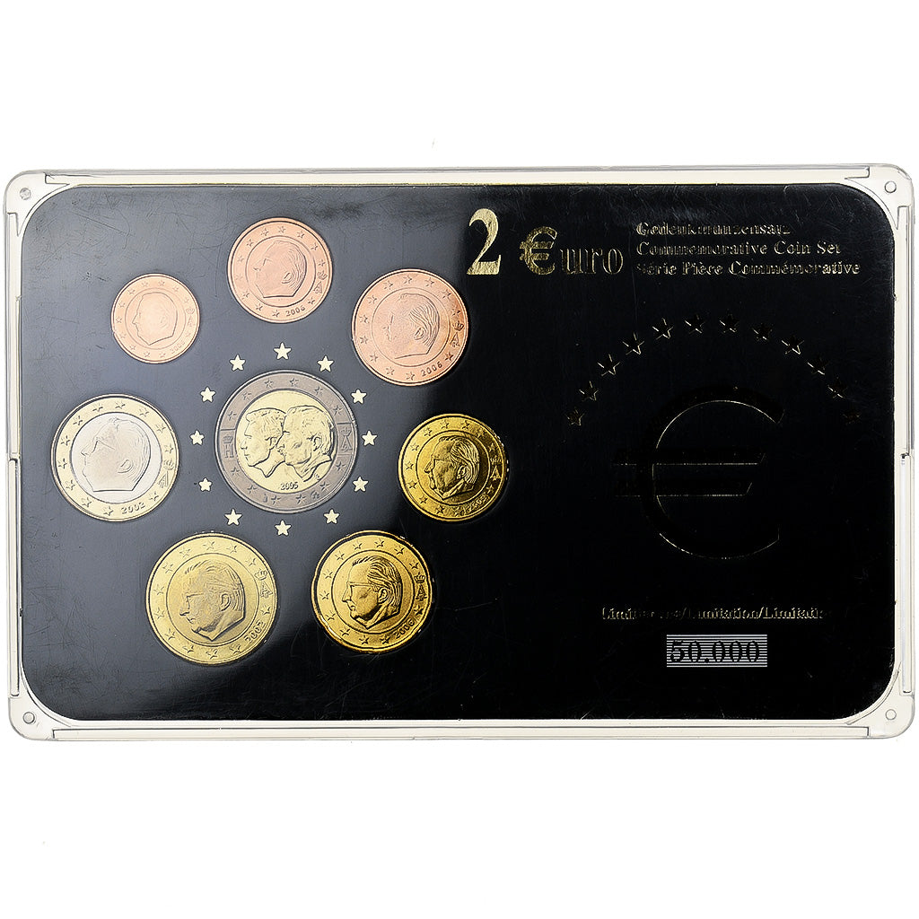 Belgium, Albert II, Set 1 ct. - 2 Euro, Mixed Dates, Brussels, AU(55-58)