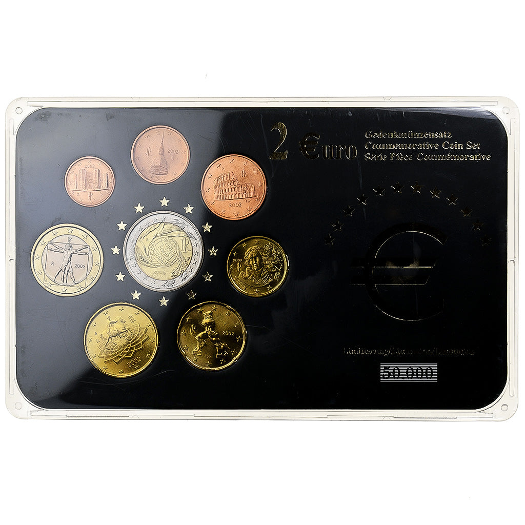 Itália, Set 1 ct. - 2 Euro, Mixed Dates, Rome, N/D, AU(55-58)