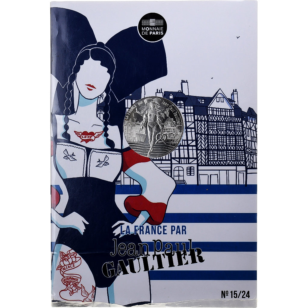 France, 10 Euro, Jean-Paul Gaultier (L'Alsace), 2017, MDP, Silver, MS(65-70)