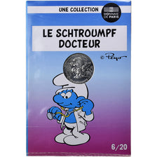 France, 10 Euro, Le Schtroumpf Docteur (6/20), 2020, MDP, Silver, MS(63)