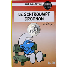 France, 10 Euro, Le Schtroumpf Grognon (8/20), 2020, MDP, Argent, SPL