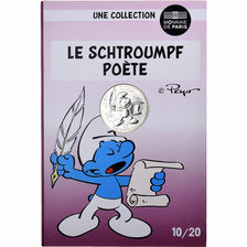 France, 10 Euro, Le Schtroumpf Poète (10/20), 2020, MDP, Silver, MS(63)