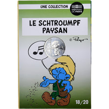 France, 10 Euro, Le Schtroumpf Paysan (18/20), 2020, MDP, Argent, SPL