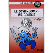 Francia, 10 Euro, Le Schtroumpf Bricoleur (17/20), 2020, MDP, Argento, SPL