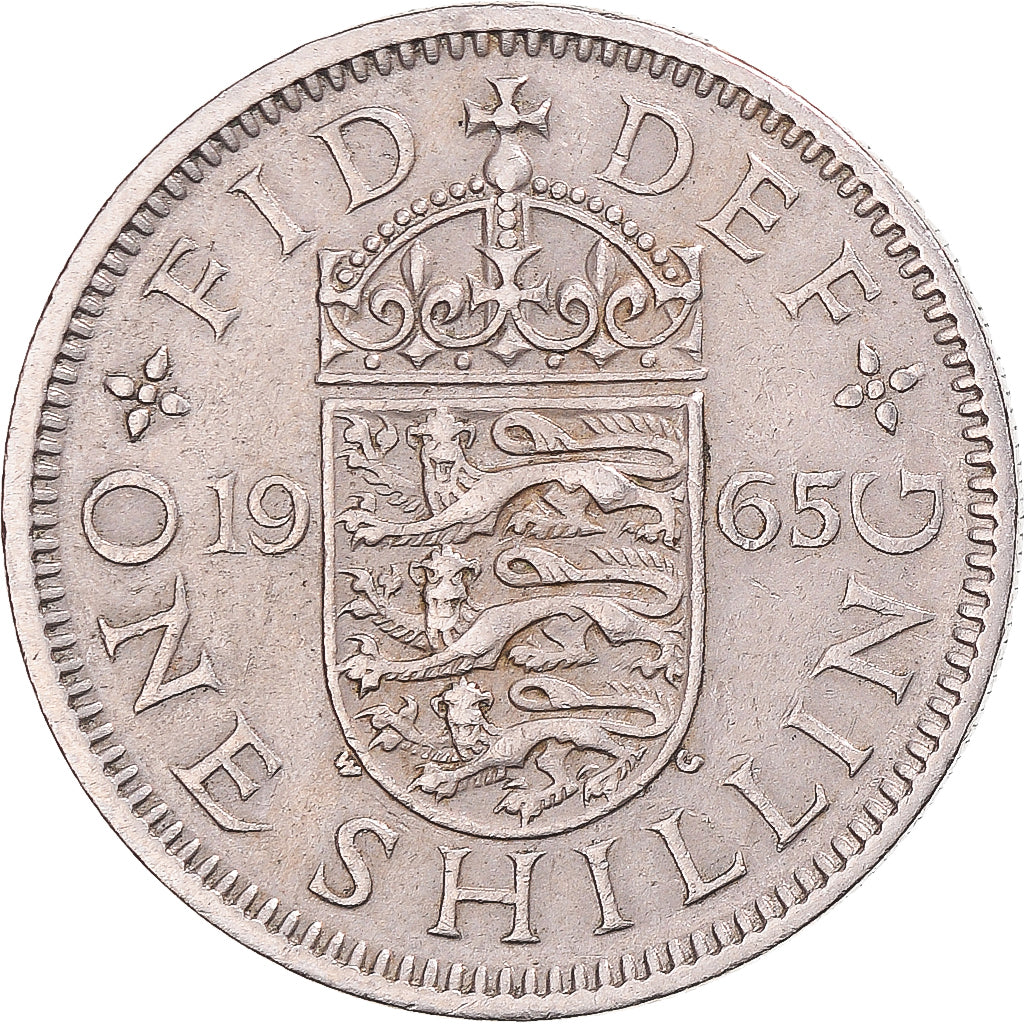 Münze, Großbritannien, Shilling, 1965