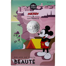 France, 10 Euro, Mickey - Balade de toute beauté, 2018, MDP, Silver, MS(63)