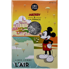 France, 10 Euro, Mickey - Libre comme l'air, 2018, MDP, Silver, MS(65-70)