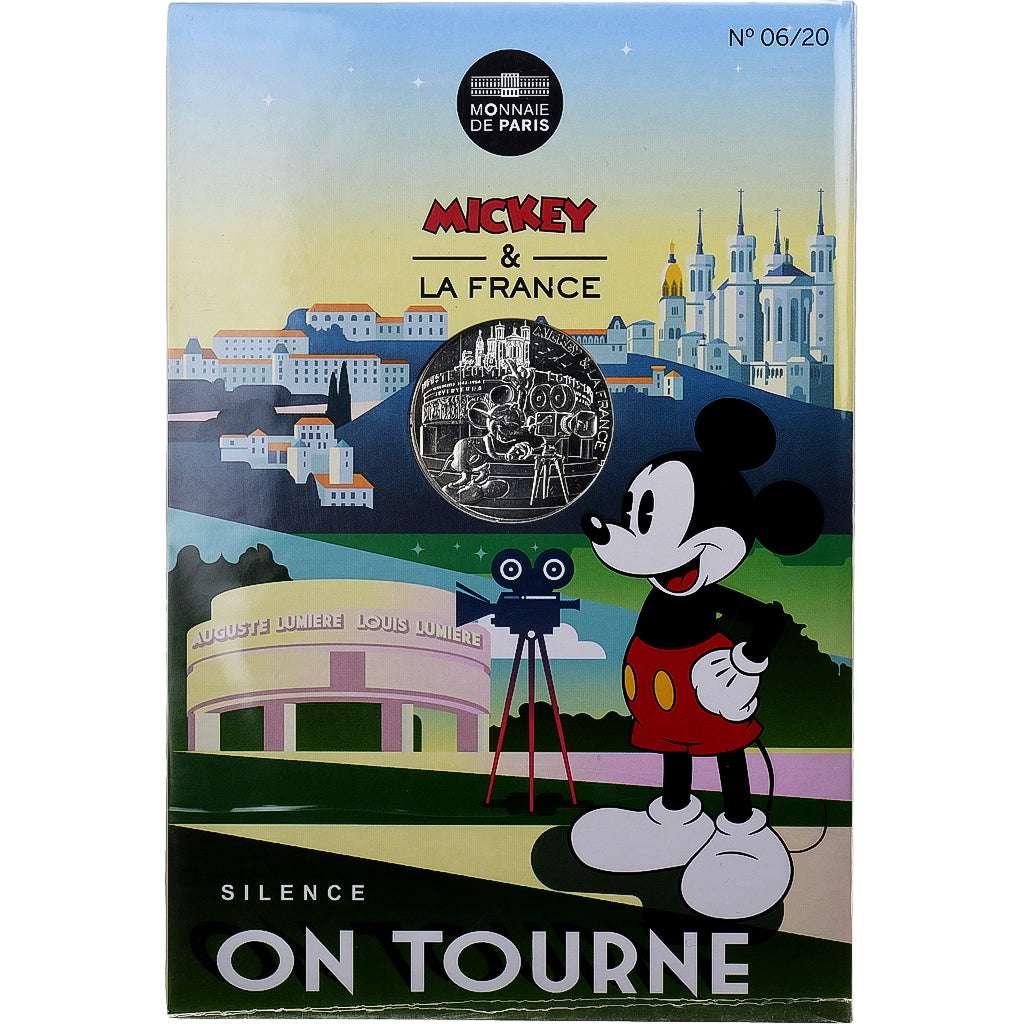 Frankreich, 10 Euro, Mickey Silence on tourne, 2018, MDP, Silber, STGL