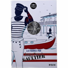 Francia, 10 Euro, Jean-Paul Gaultier (L'Aquitaine), 2017, MDP, Argento, FDC