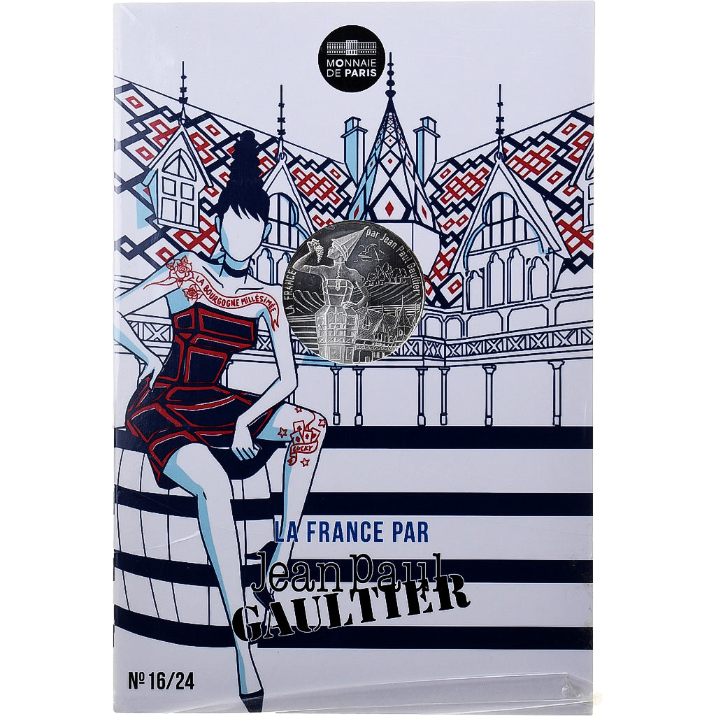 Frankrijk, 10 Euro, Jean-Paul Gaultier (La Bourgogne), 2017, MDP, Zilver, FDC