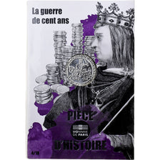 France, 10 Euro, Pièce d'Histoire - La guerre de cent ans, 2019, MDP, Silver