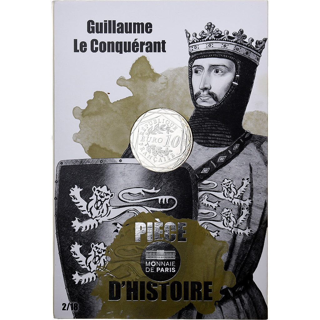 France, 10 Euro, Pièce d'Histoire - Guillaume le Conquérant, 2019, MDP