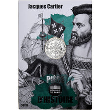 France, 10 Euro, Pièce d'Histoire - Jacques Cartier, 2019, MDP, Argent, SPL