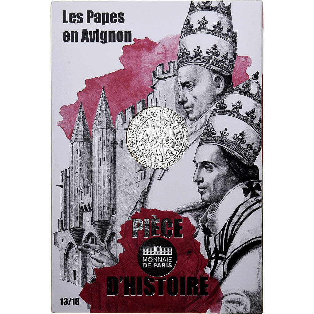 France, 10 Euro, Pièce d'Histoire - Les Papes en Avignon, 2019, MDP, Silver