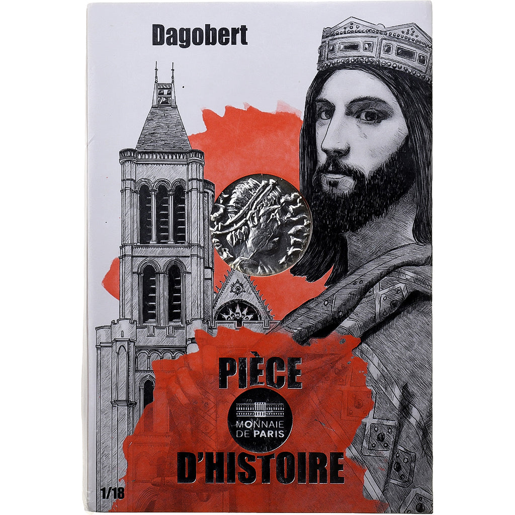 France, 10 Euro, Pièces d'Histoire - Dagobert, 2019, MDP, Argent, FDC