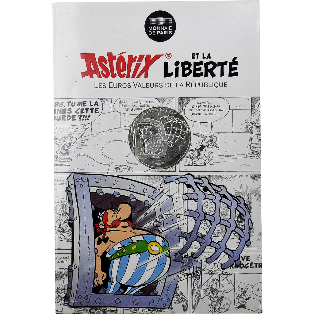 France, 10 Euro, Axtérix Liberté (La serpe d'or), 2015, MDP, Silver, MS(65-70)