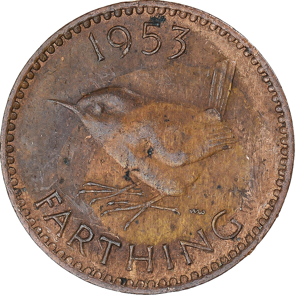 Munten, Groot Bretagne, Farthing, 1953