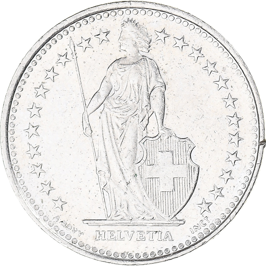 Coin, Switzerland, 1/2 Franc, 1993