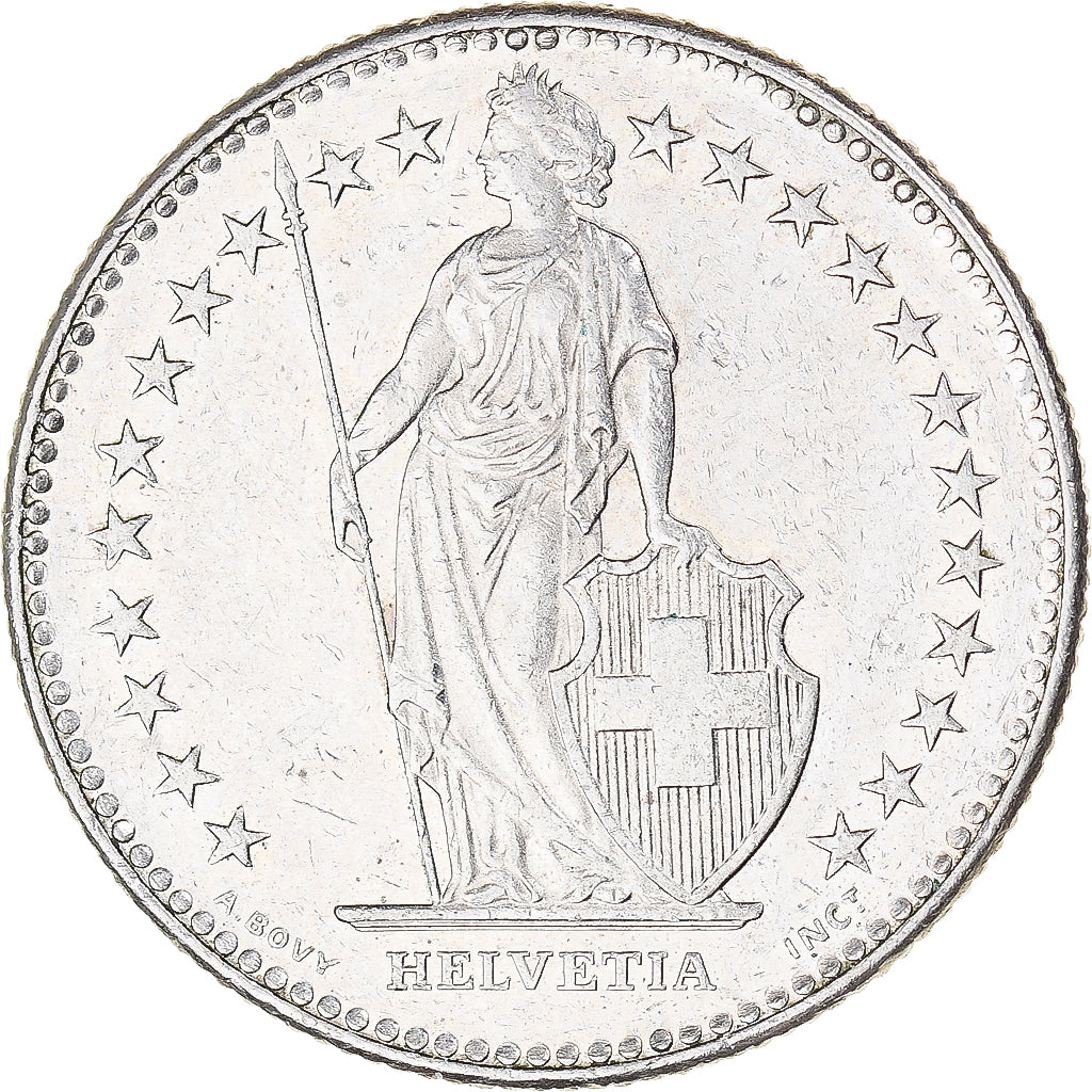 Moneta, Szwajcaria, 2 Francs, 1990